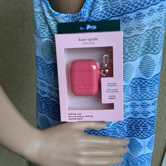 kate spade Accessories - Kate Spade New York AirPods Case With Clip Panache Pink